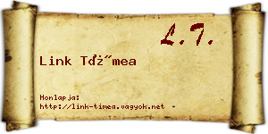 Link Tímea névjegykártya